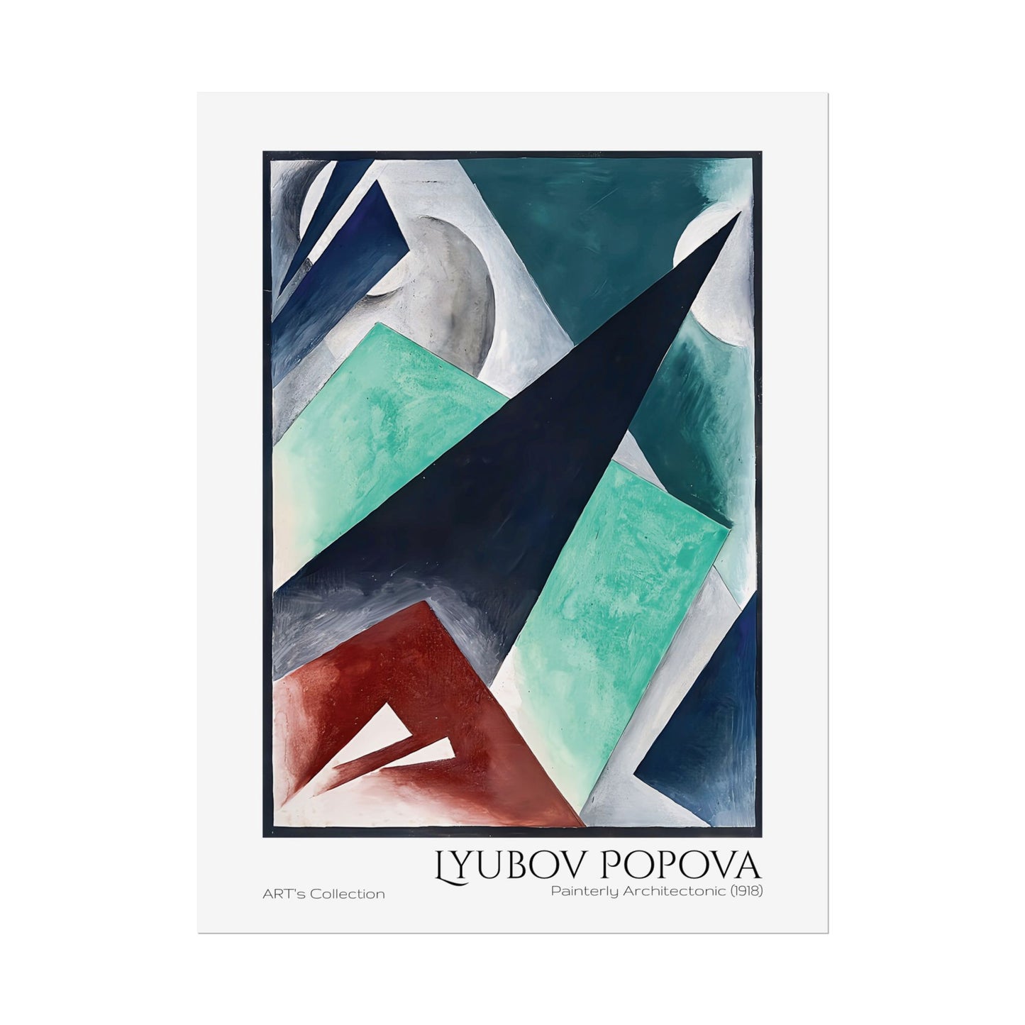 Painterly Architectonic (1918) by Lyubov Popova / Affiche imprimée - Série ART's Collection