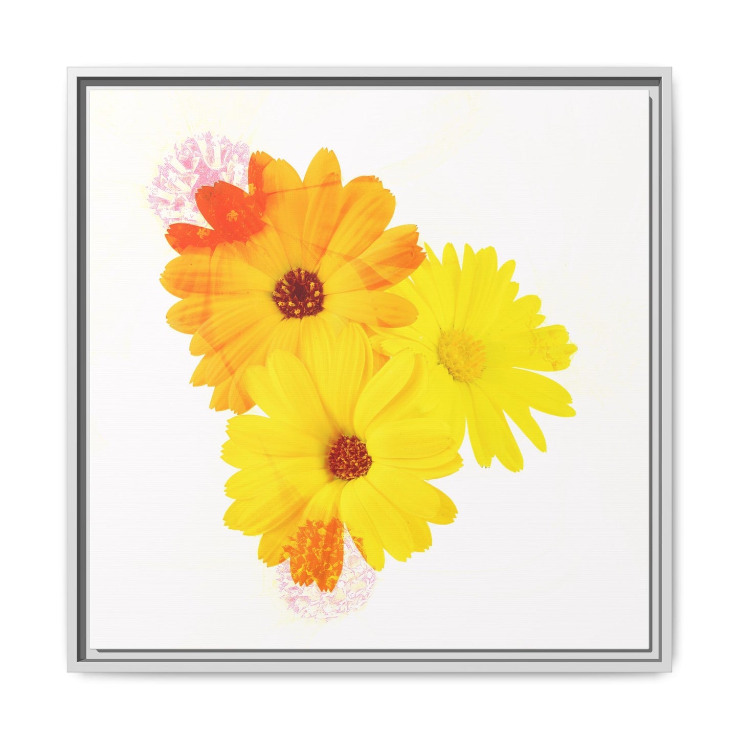 Collection Signature "FLORAL Numéro 16" sur Toile encadrée avec caisse américaine