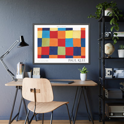 Color chart Qu 1 (1930)  by Paul Klee / Affiche Encadrée série ART's Collection