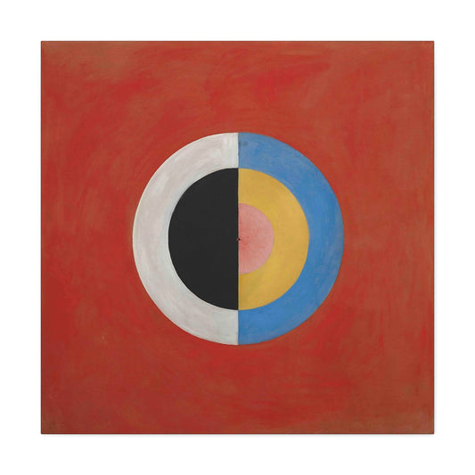 Group IX,SUW, No. 17. The Swan, No. 17 (1914-1915) by  Hilma af Klint / Reproduction Fine Art sur Toile / Large Epaisseur 3.2 cm - 1.25 inch