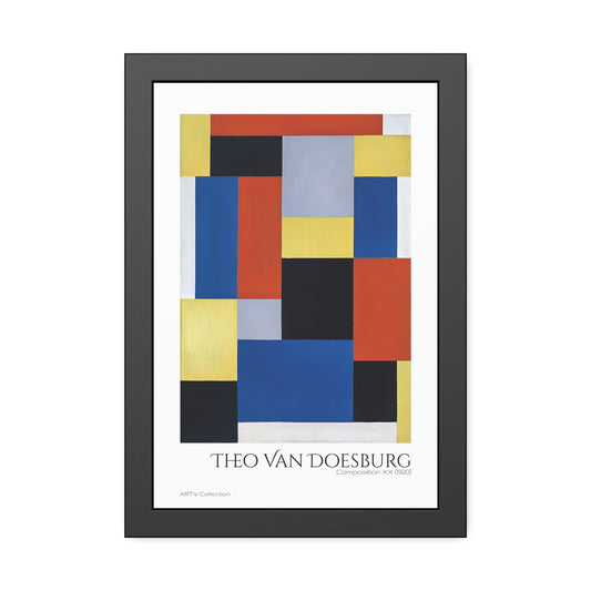 Composition XX (1920) by Theo Van Doesburg / Affiche Encadrée série ART's Collection