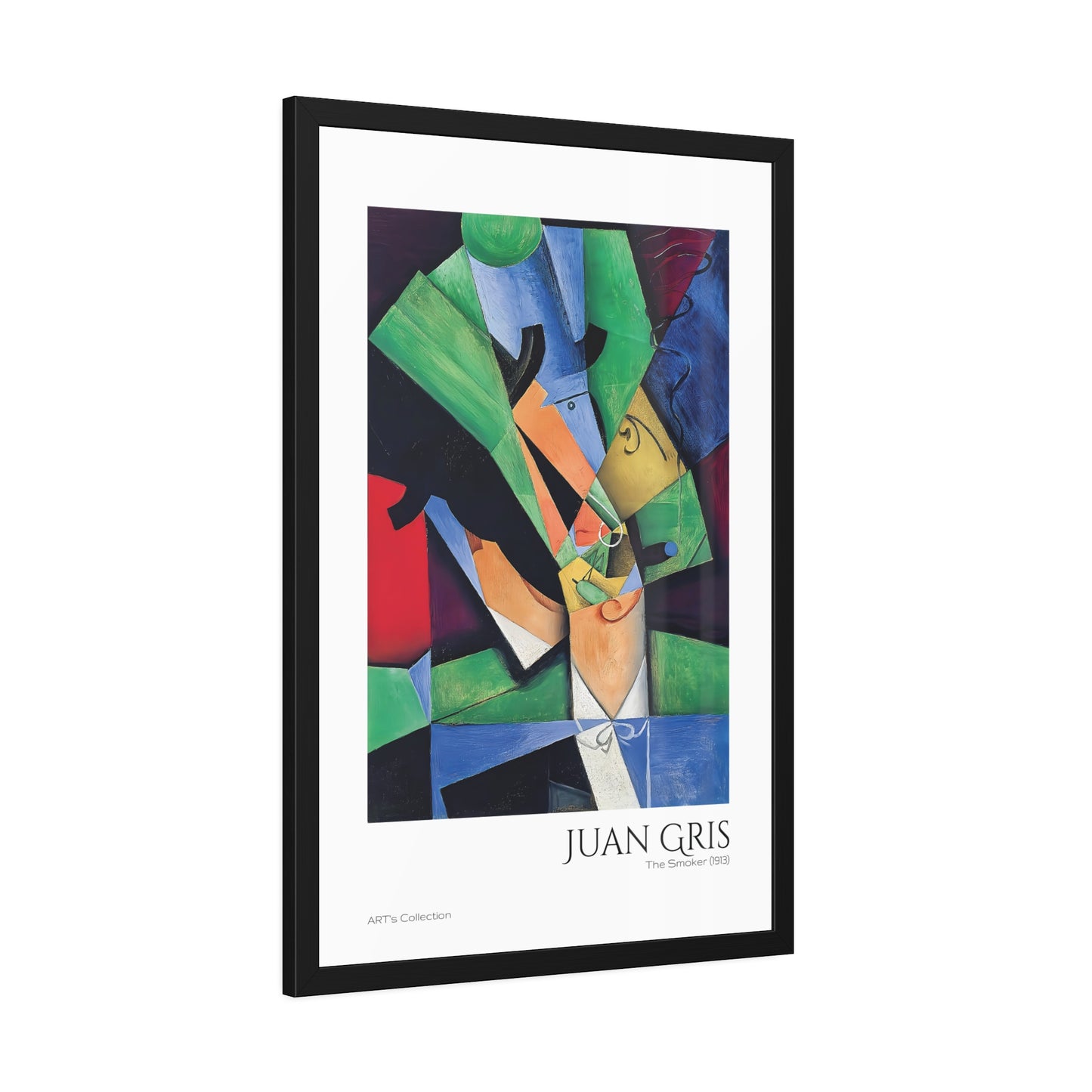 The Smoker (1913) by Juan Gris  / Affiche Encadrée série ART's Collection