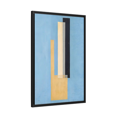 Konstruktion (circa 1920-22)  by László Moholy-Nagy  / Toile encadrée sur caisse américaine