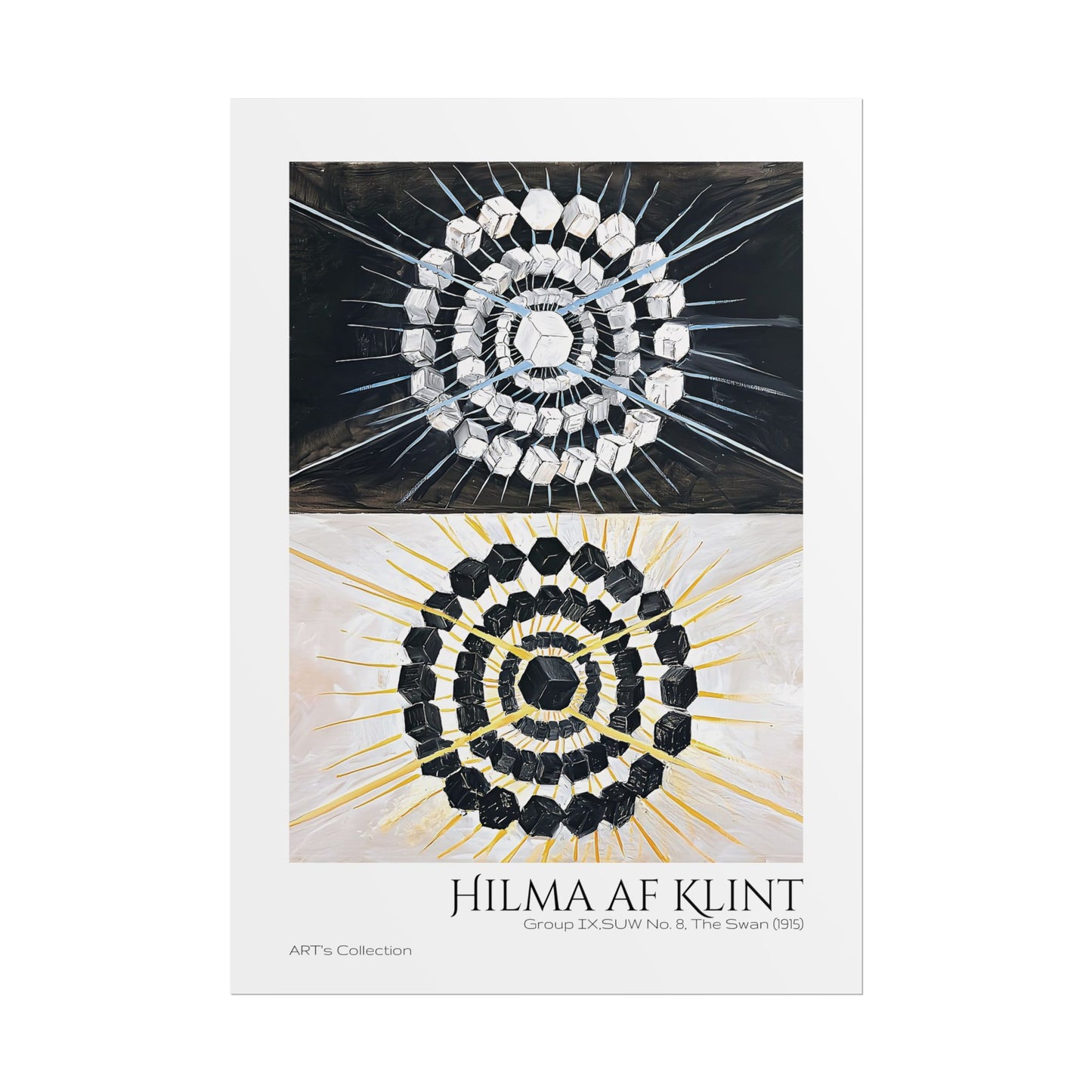 Group IX,SUW No. 8, The Swan (1915) by Hilma af Klint  / Affiche imprimée - Série ART's Collection
