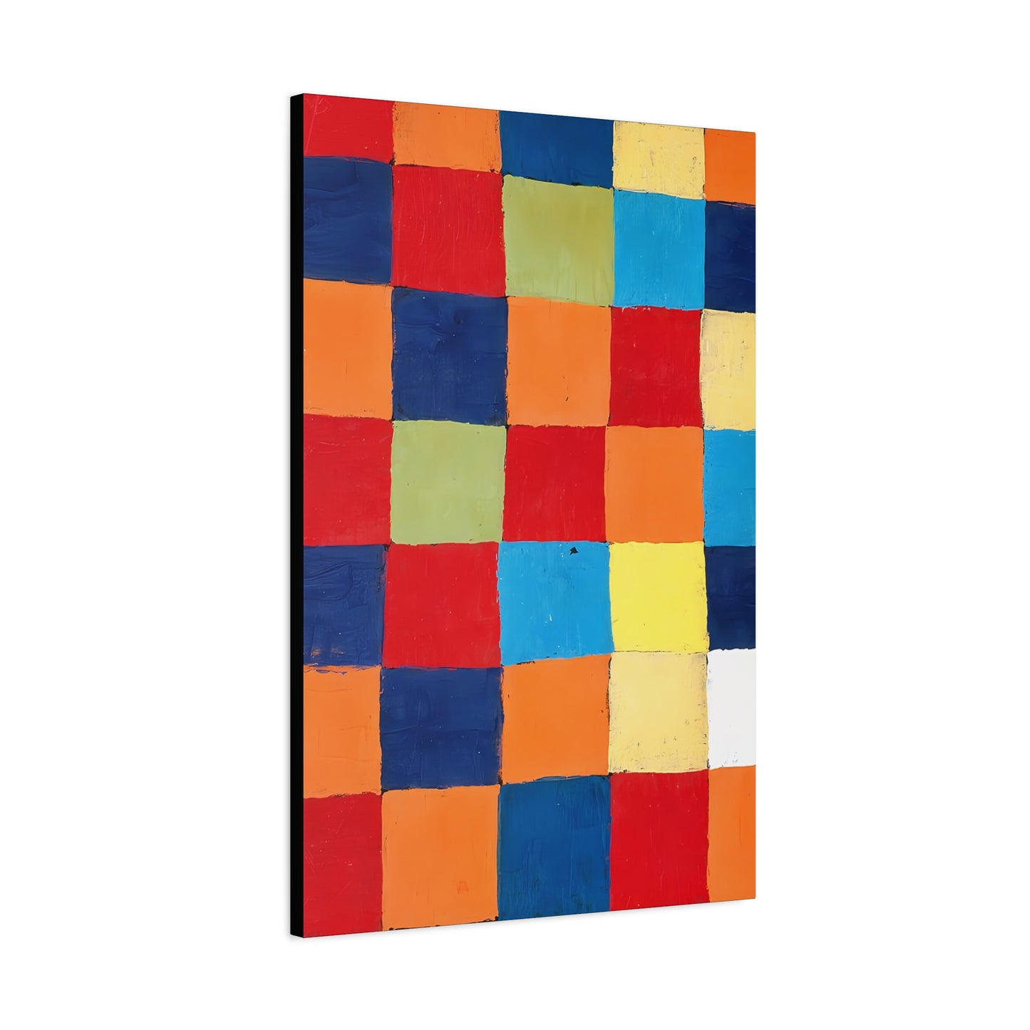 Color chart Qu 1 (1930) by Paul Klee / Reproduction Fine Art sur Toile / Large Epaisseur 3.2 cm - 1.25 inch