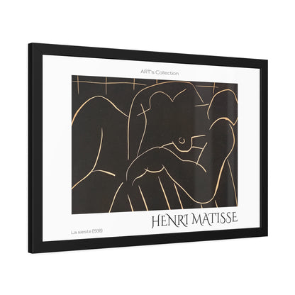 La sieste (1938) by Henry Matisse  / Affiche Encadrée série ART's Collection