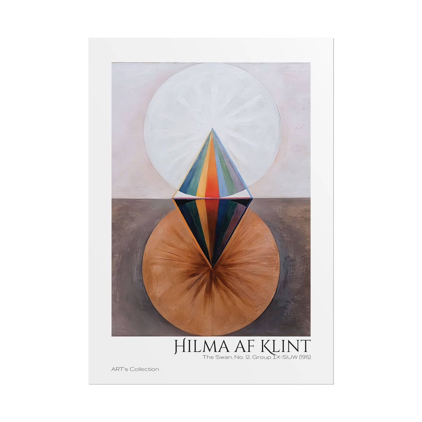The Swan, No. 12, Group IX-SUW (1915)  by Hilma af Klint  / Affiche imprimée - Série ART's Collection