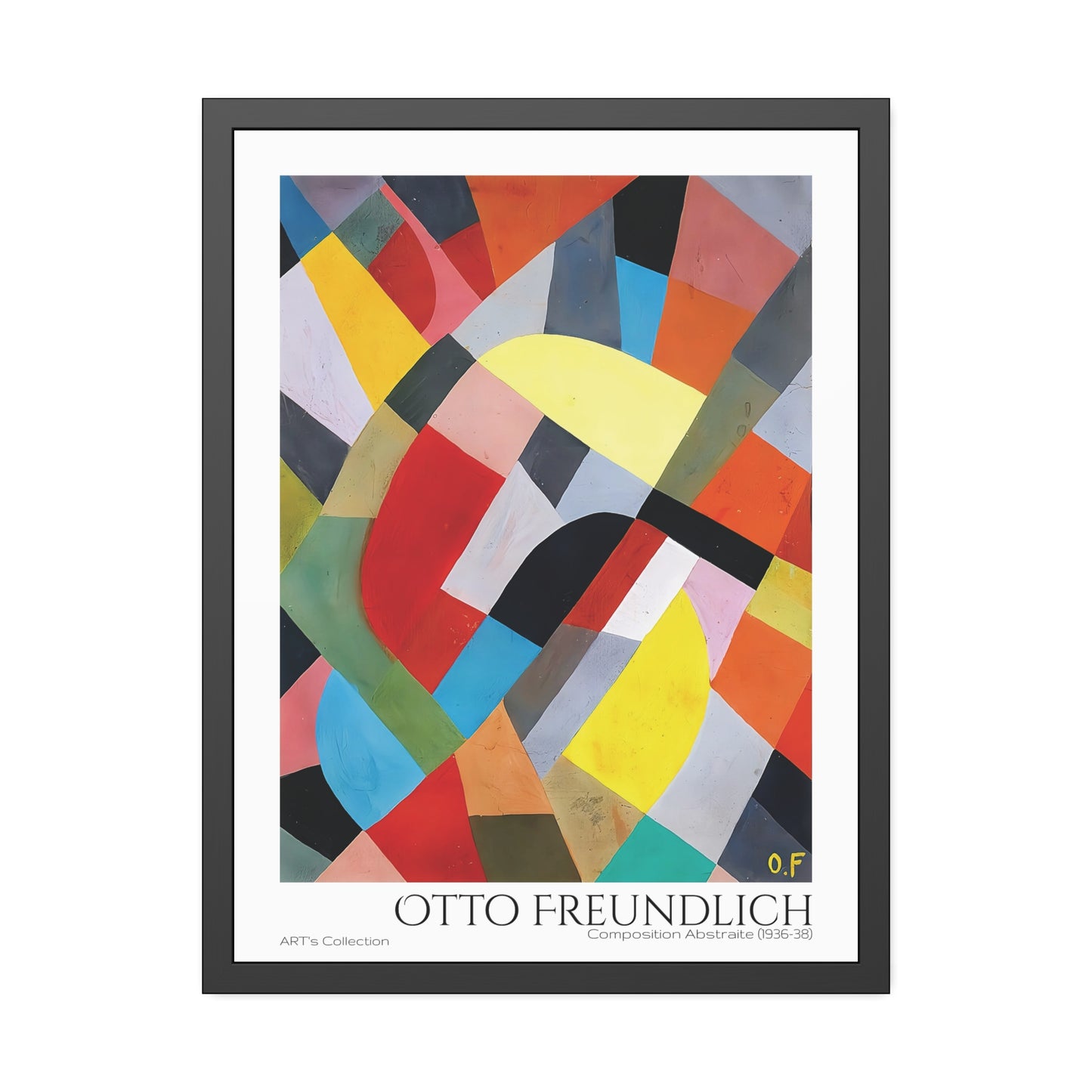 Composition Abstraite (1936-38) by Otto Freundlich  / Affiche Encadrée série ART's Collection