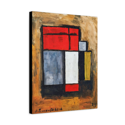 Formas abstractas (1929) by Joaquín Torres-García / Reproduction Fine Art sur Toile /  Epaisseur 3.2 cm - 1.25 inch