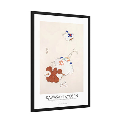 Illustrations of Japanese Toys Pl.008 (1919) by Kawasaki Kyosen / Affiche Encadrée série ART's Collection
