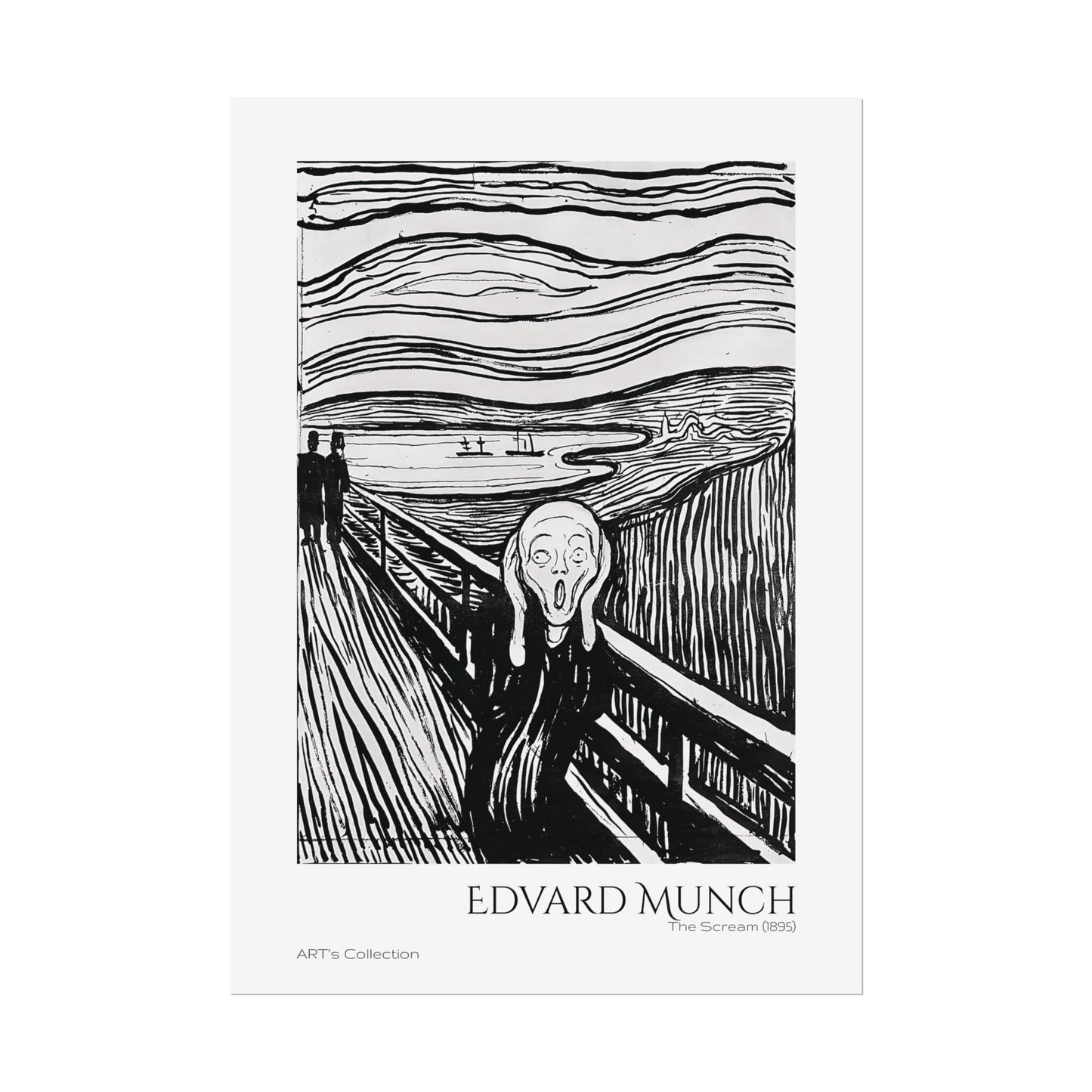 The Scream (1895) by Edvard Munch / Affiche imprimée - Série ART's Collection