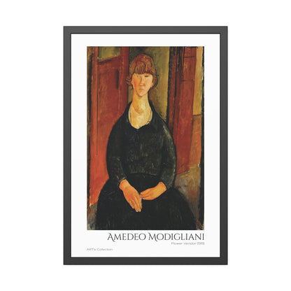 Flower Vendor (1919) by Amedeo Modigliani  / Affiche Encadrée série ART's Collection