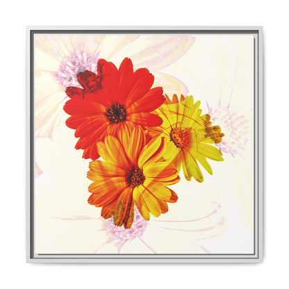 Collection Signature "FLORAL Numéro 19" sur Toile encadrée avec caisse américaine
