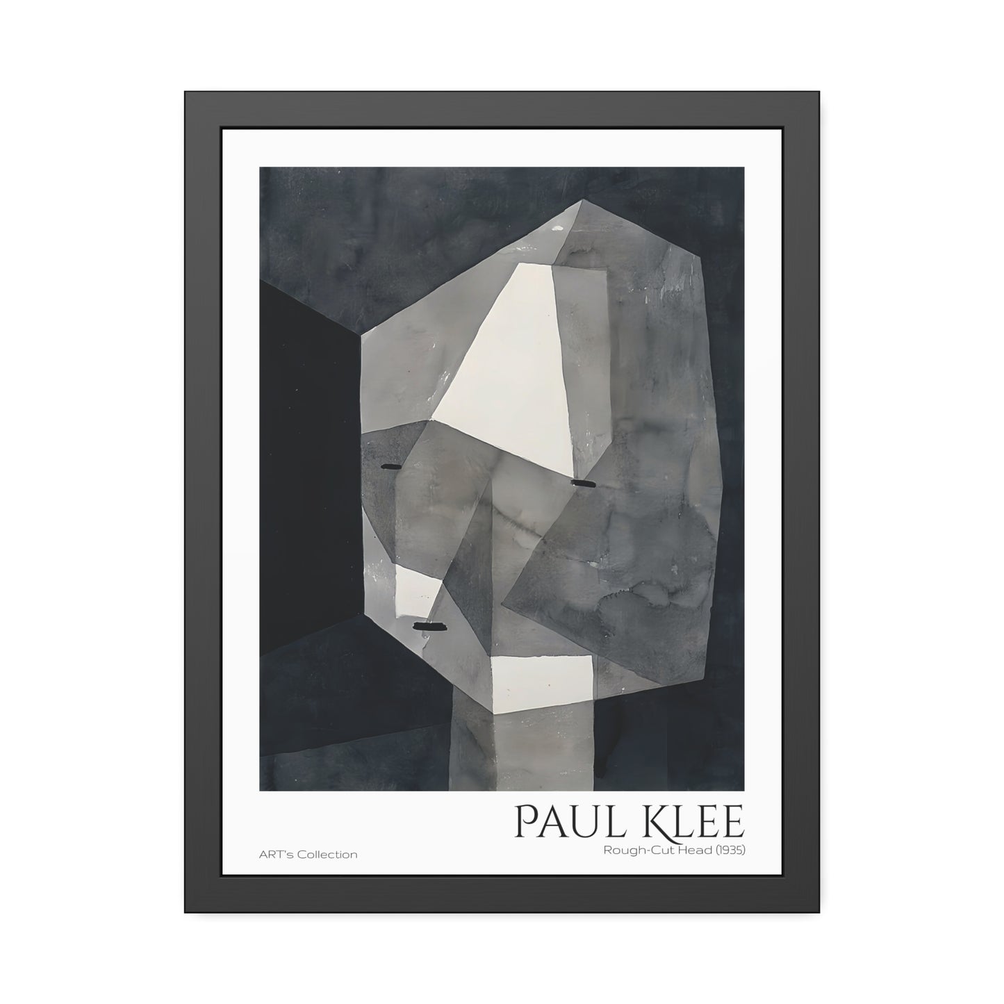 Rough-Cut Head (1935)  by Paul Klee / Affiche Encadrée série ART's Collection