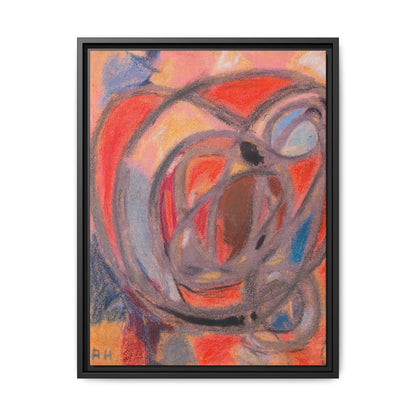 Komposition, Rund- und Ovalformen (Ca. 1930) by Adolf Hölzel  / Toile encadrée sur caisse américaine
