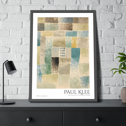 first house of a settlement (1926) by Paul Klee / Affiche Encadrée série ART's Collection