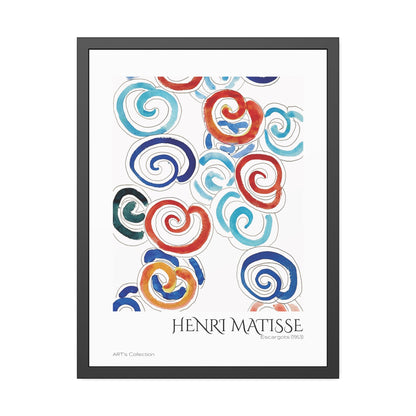 Escargots (1953) by Henri Matisse / Affiche Encadrée série ART's Collection