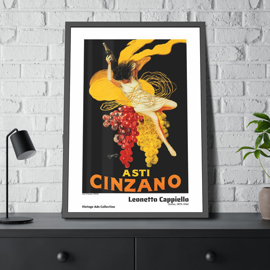 Asti Cinzano (1910) by Leonetto Cappiello / Affiche Encadrée Série Vintage Ads Collection