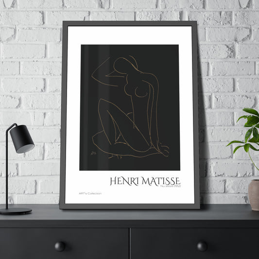 Nu assis (1952) by Henri Matisse version imposition / Affiche Encadrée série ART's Collection