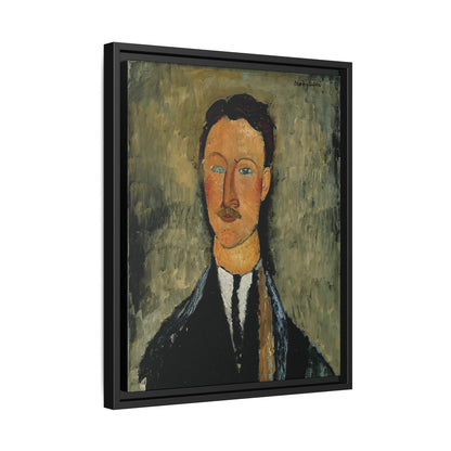 Portrait Of The Artist Léopold Survage (1918) by Amedeo Modigliani / Toile encadrée sur caisse américaine