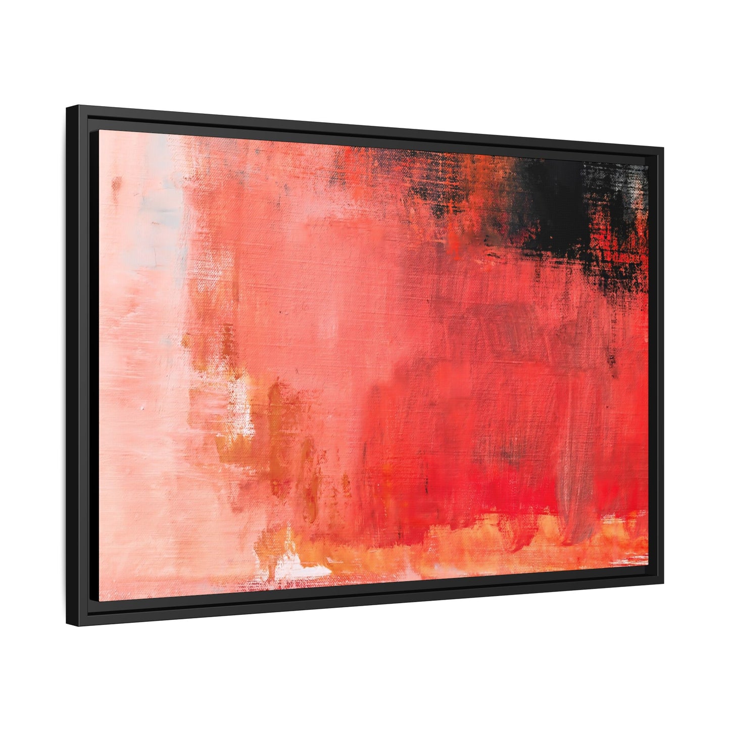Tableau Contemporain Ecarlate "Série Sign Collections" / Toile encadrée sur caisse américaine