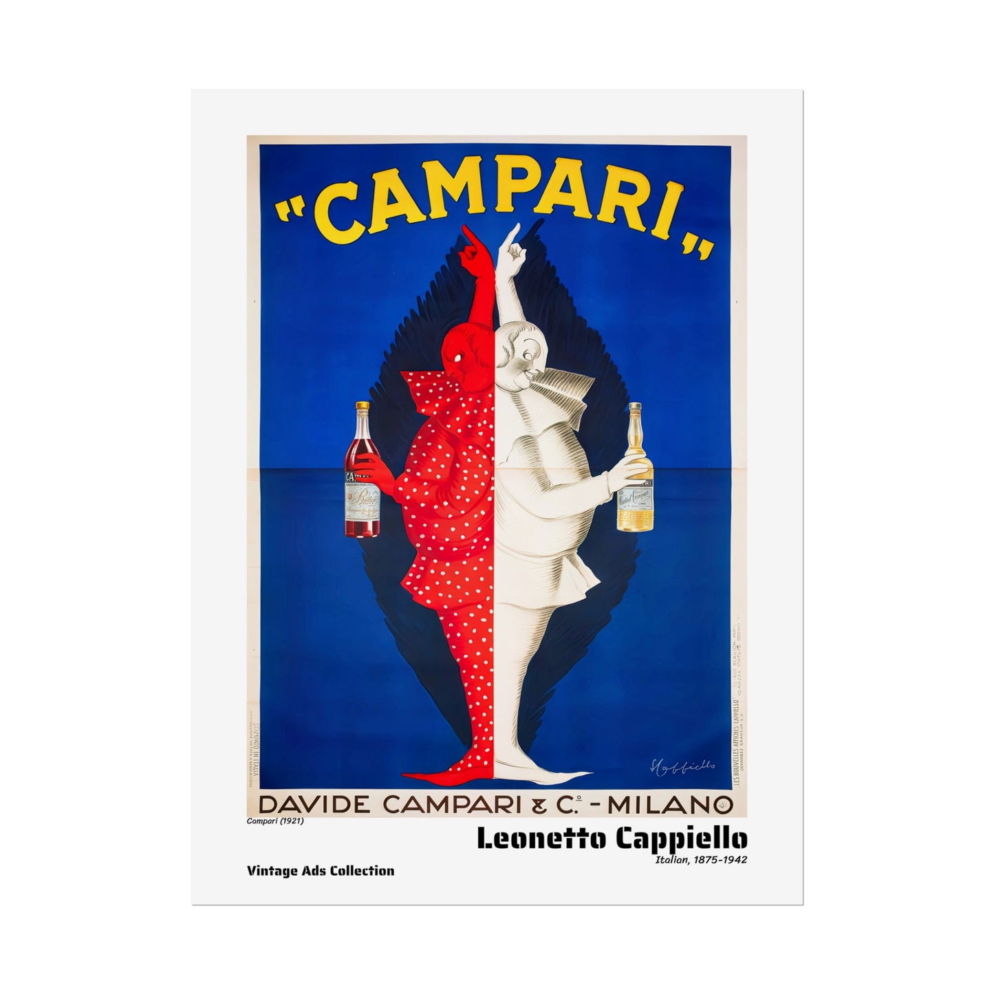 Campari (1921) by Leonetto Cappiello / Affiche imprimée - Série Vintage Ads Collection