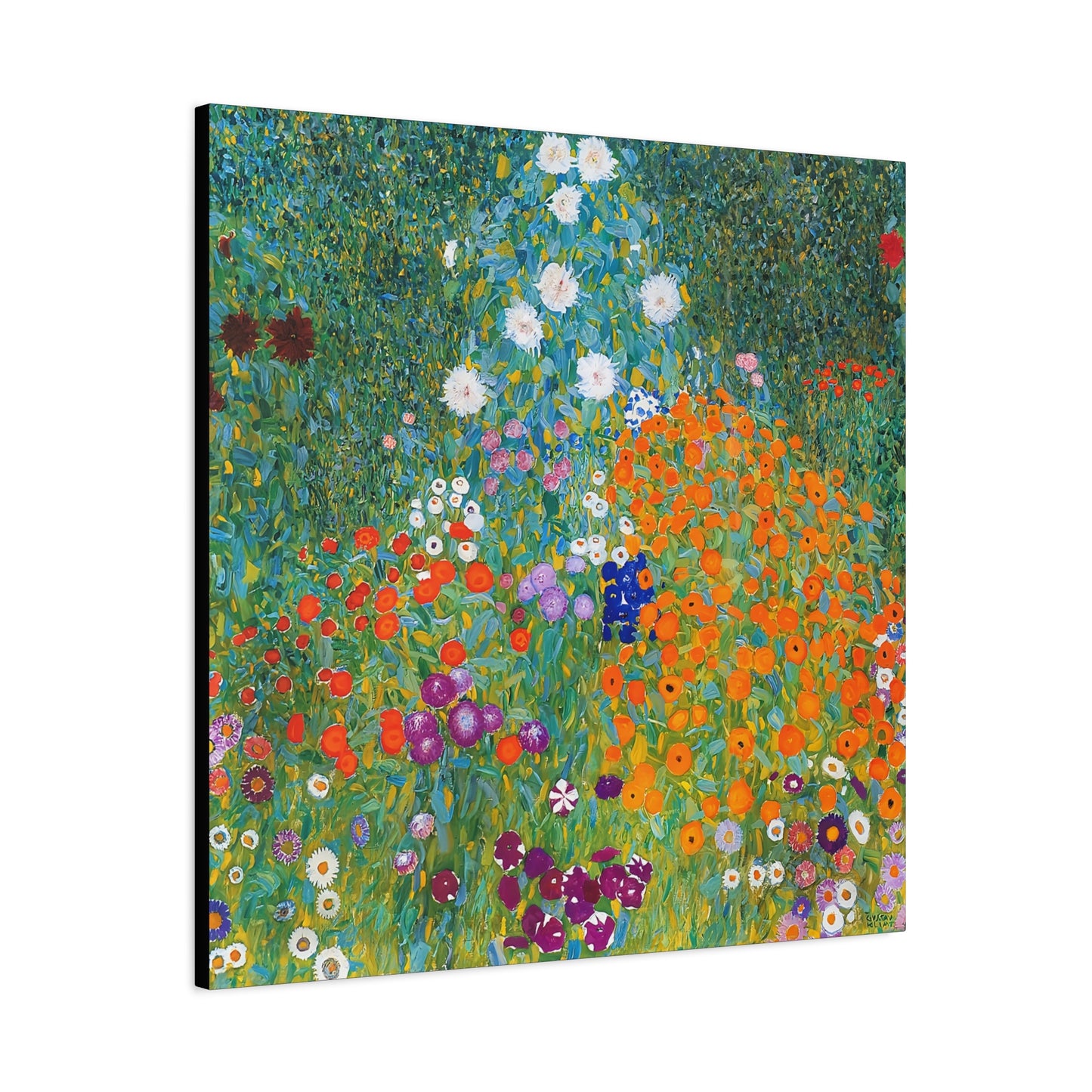 Cottage Garden (1905-1907) by Gustav Klimt / Reproduction Fine Art sur Toile / Flanc Large Epaisseur 3.2 cm - 1.25 inch