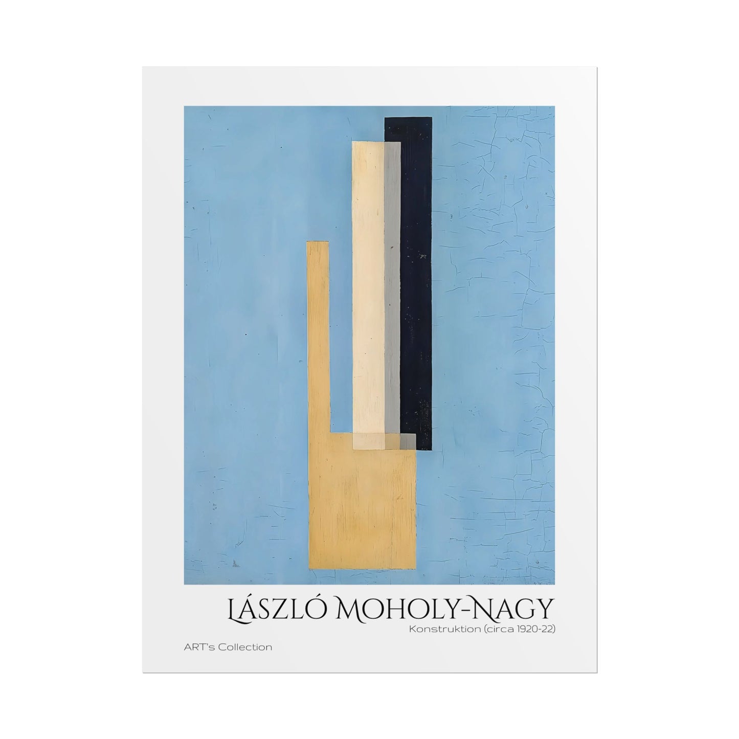 Konstruktion (circa 1920-22) by László Moholy-Nagy / Affiche imprimée - Série ART's Collection
