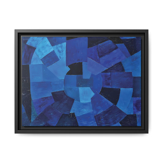 Komposition in Blau (1931) by Otto Freundlich / Toile encadrée sur caisse américaine