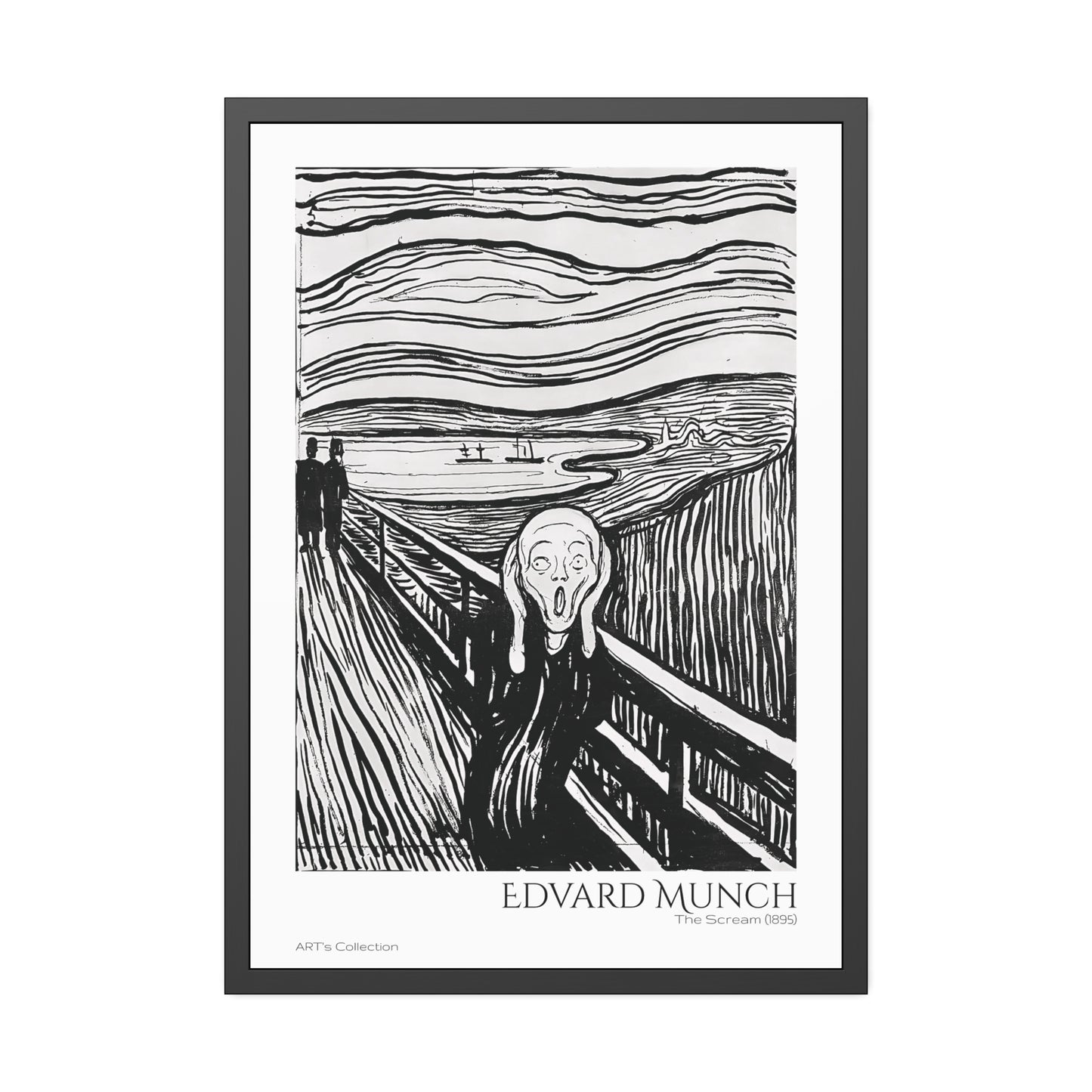 The Scream (1895) by Edvard Munch / Affiche Encadrée série ART's Collection