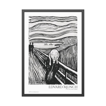 The Scream (1895) by Edvard Munch / Affiche Encadrée série ART's Collection