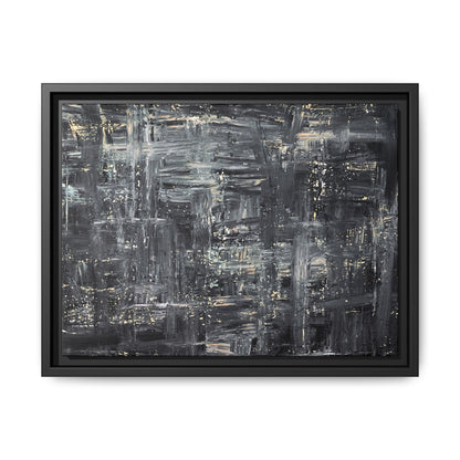 Tableau Intemporel Ardoise Doré "Série Sign Collections" / Toile encadrée sur caisse américaine