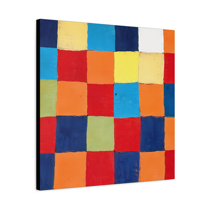 Color chart Qu 1 (1930) by Paul Klee / Reproduction Fine Art sur Toile / Large Epaisseur 3.2 cm - 1.25 inch