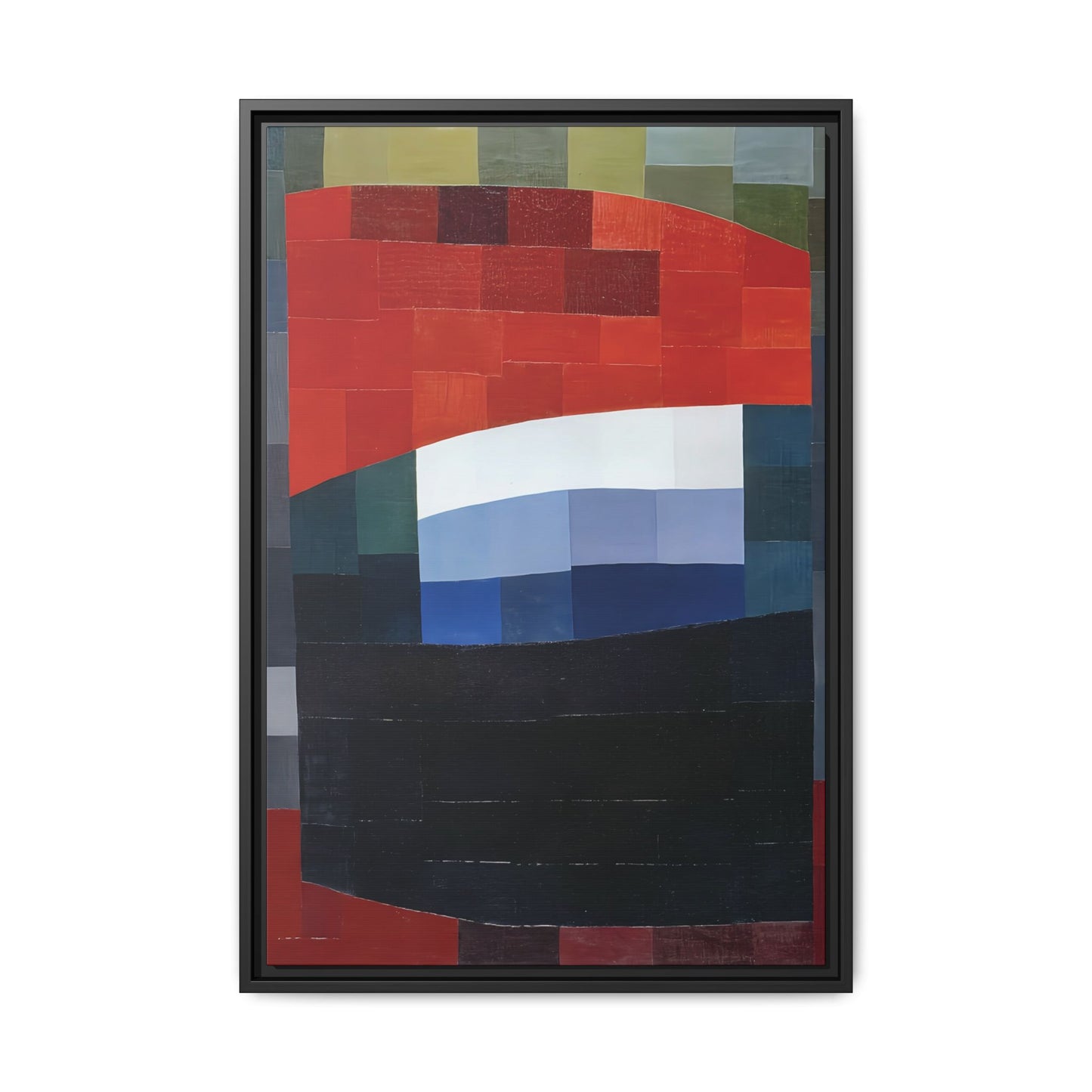 My Sky is Red (1933)  by Otto Freundlich / Toile encadrée sur caisse américaine