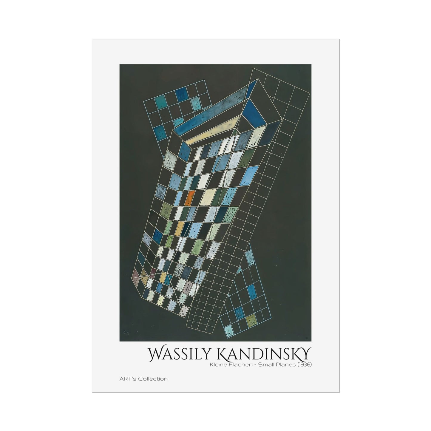 Kleine Flächen - Small Planes (1936) by Wassily Kandinsky / Affiche imprimée - Série ART's Collection