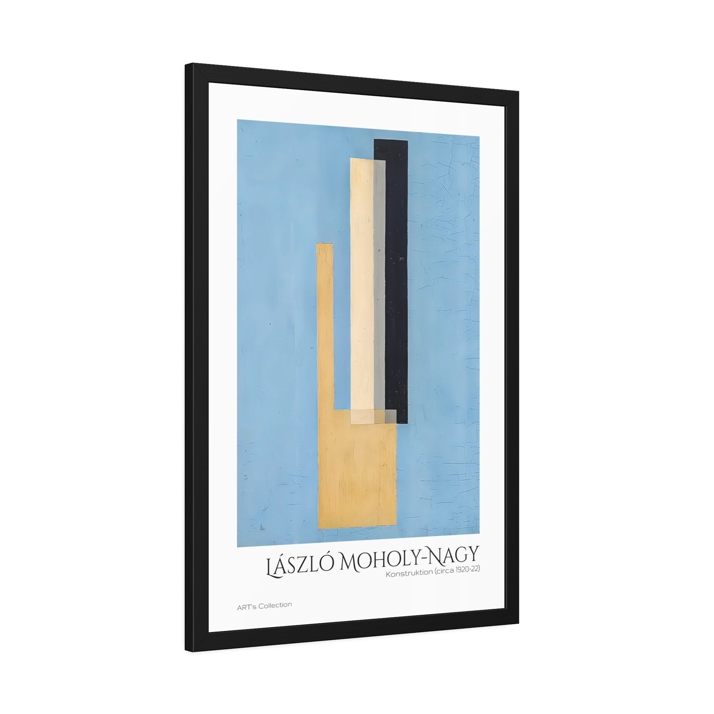 Konstruktion (circa 1920-22) by László Moholy-Nagy  / Affiche Encadrée série ART's Collection