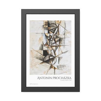 Cubist head (c. 1914) by Antonin Procházka / Affiche Encadrée série ART's Collection