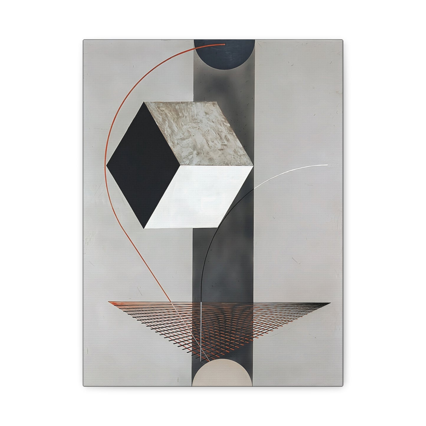 Proun 99 (ca. 1923-1925) by El Lissitzky / Reproduction Fine Art sur Toile /  Epaisseur 3.2 cm - 1.25 inch