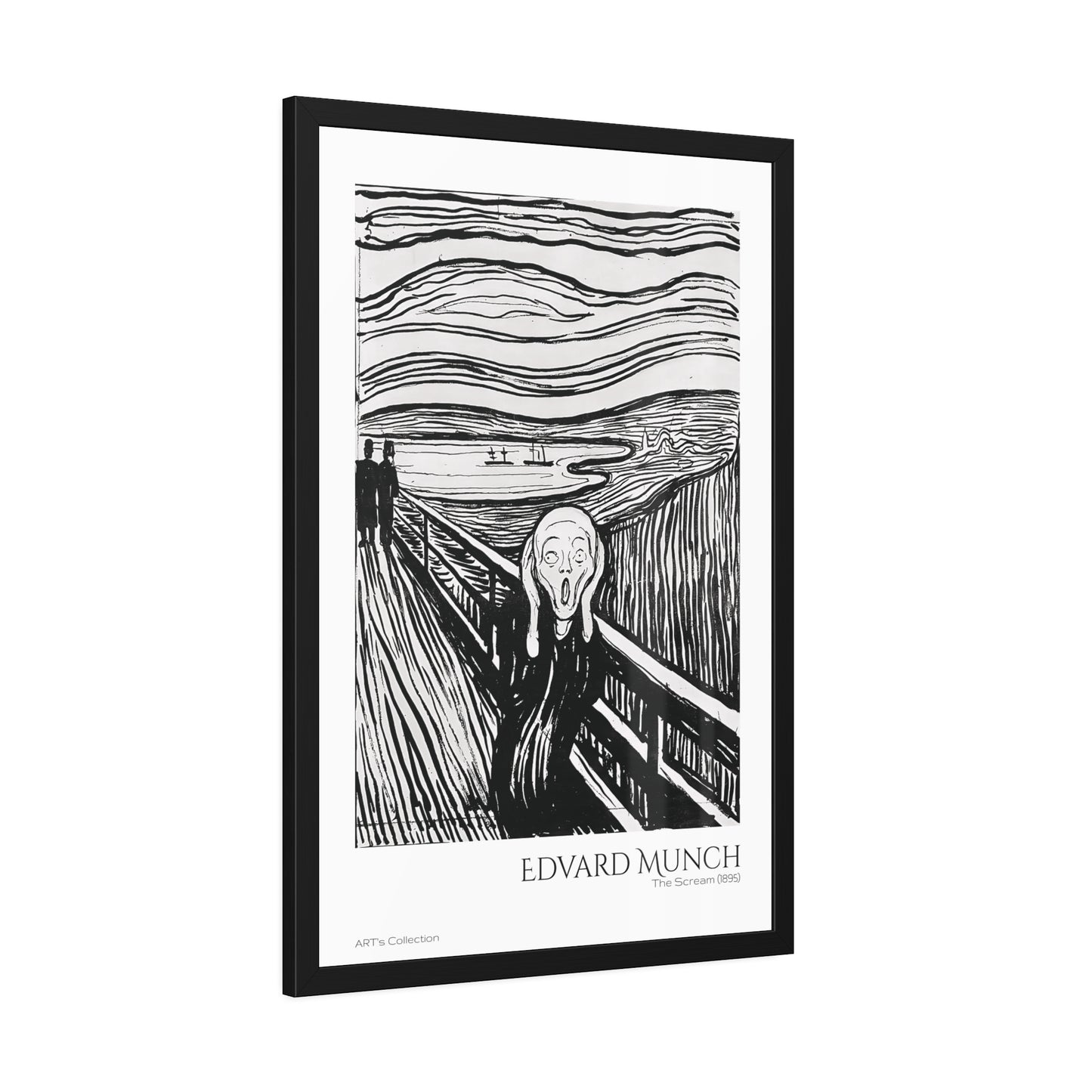 The Scream (1895) by Edvard Munch / Affiche Encadrée série ART's Collection