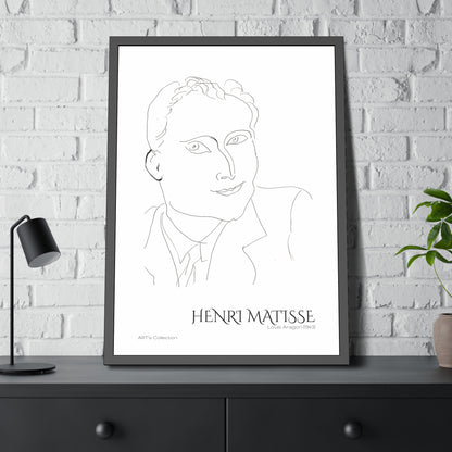 Louis Aragon (1943) by Henri Matisse / Affiche Encadrée série ART's Collection
