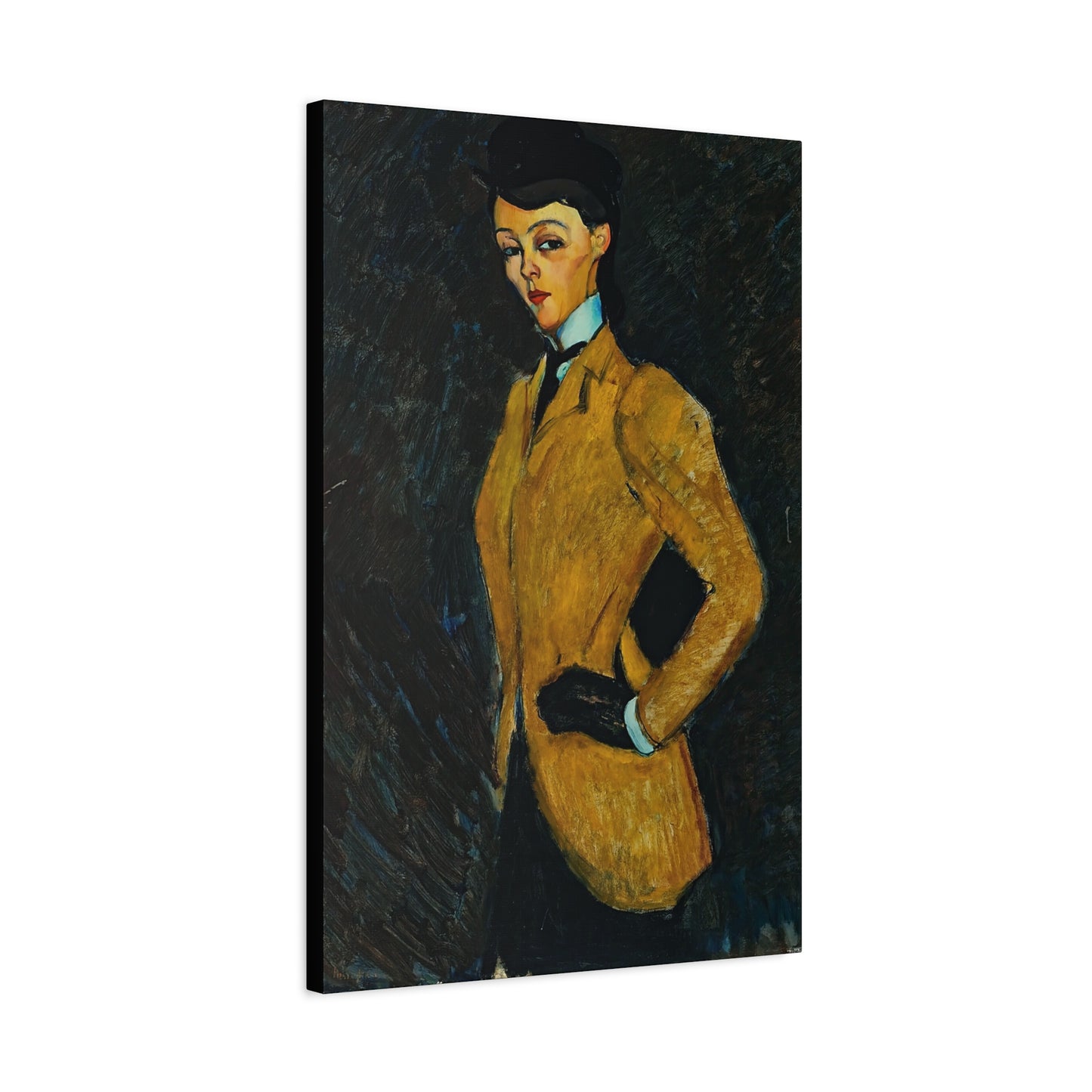 L'amazone (1909) by Amedeo Modigliani / Reproduction Fine Art sur Toile / Flanc Large Epaisseur 3.2 cm - 1.25 inch