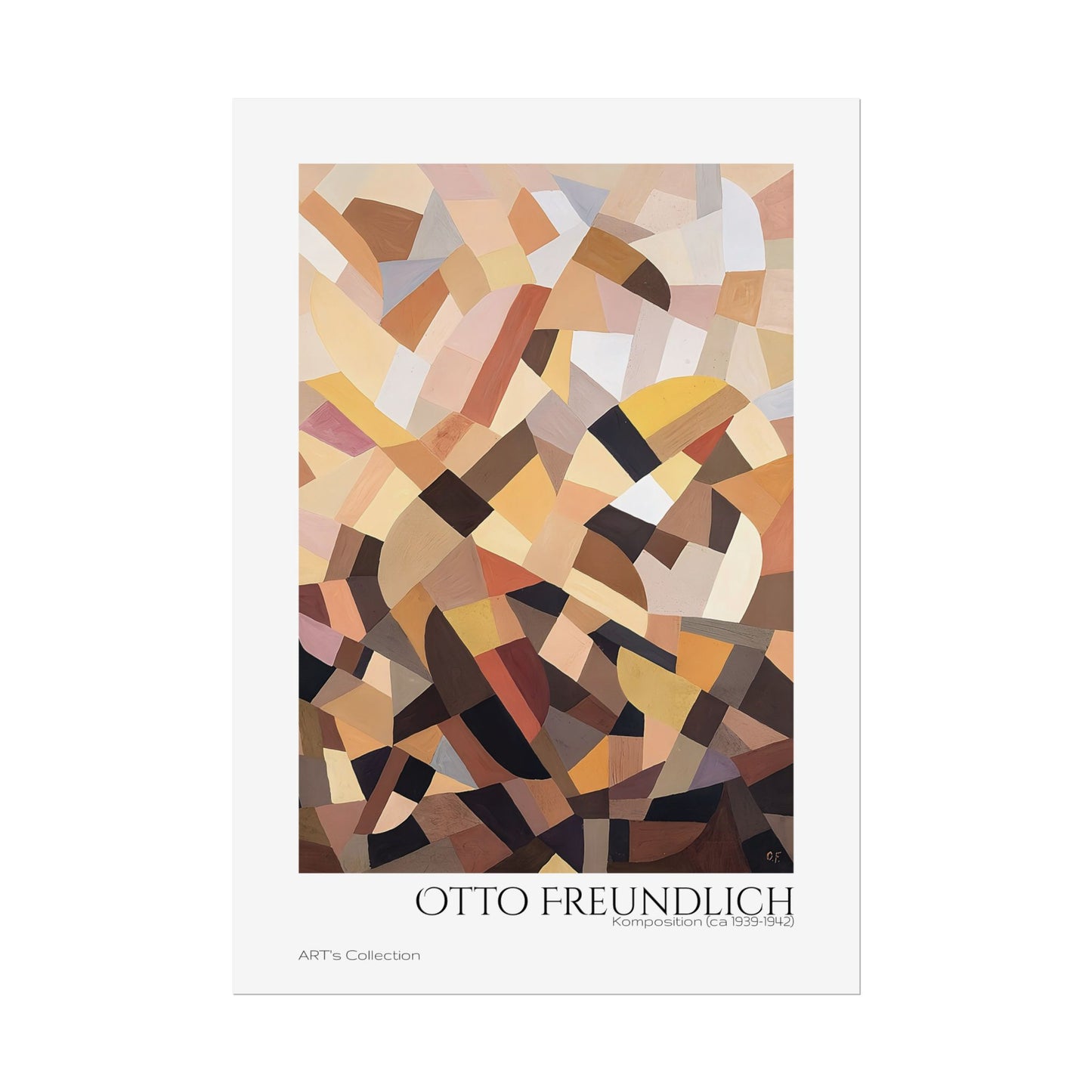 Komposition (ca 1939-1942) by Otto Freundlich / Affiche imprimée - Série ART's Collection