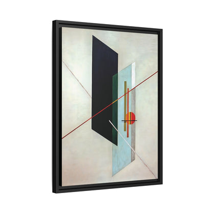 A IX (1923) by László Moholy-Nagy  / Toile encadrée sur caisse américaine