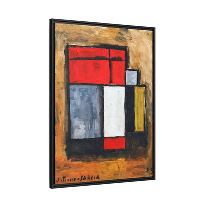 Formas abstractas (1929) by Joaquín Torres-García / Toile encadrée sur caisse américaine