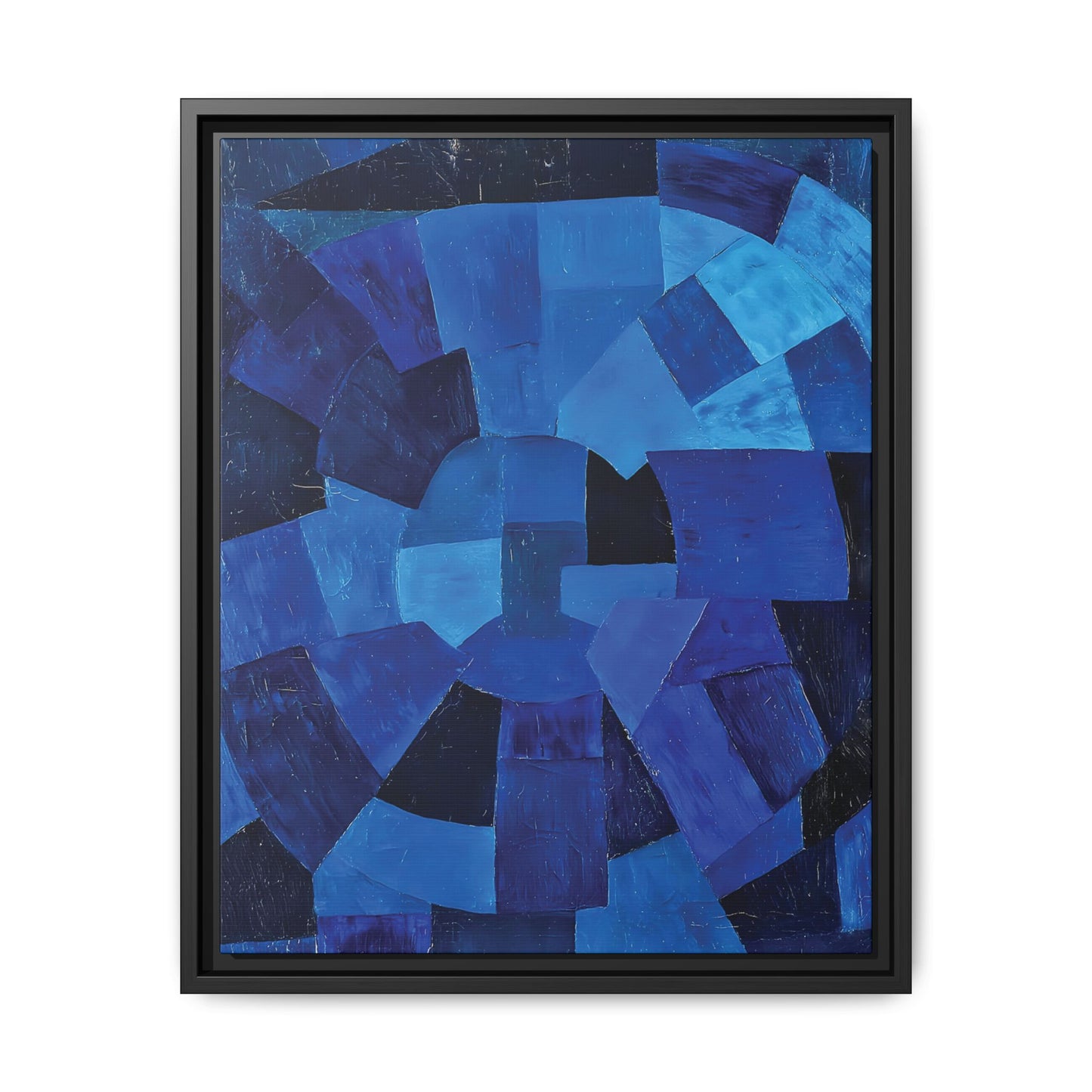 Komposition in Blau (1931) by Otto Freundlich / Toile encadrée sur caisse américaine