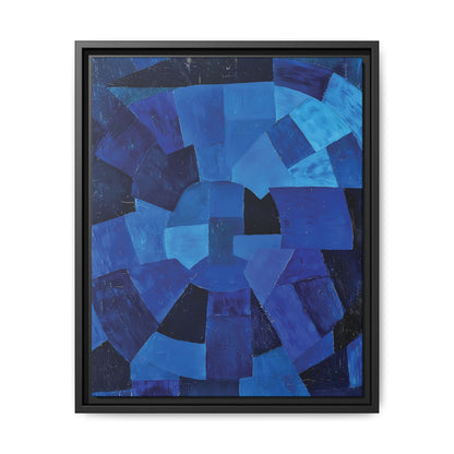 Komposition in Blau (1931) by Otto Freundlich / Toile encadrée sur caisse américaine