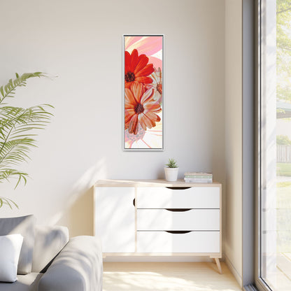Collection Signature "FLORAL Numéro 18" sur Toile encadrée avec caisse américaine