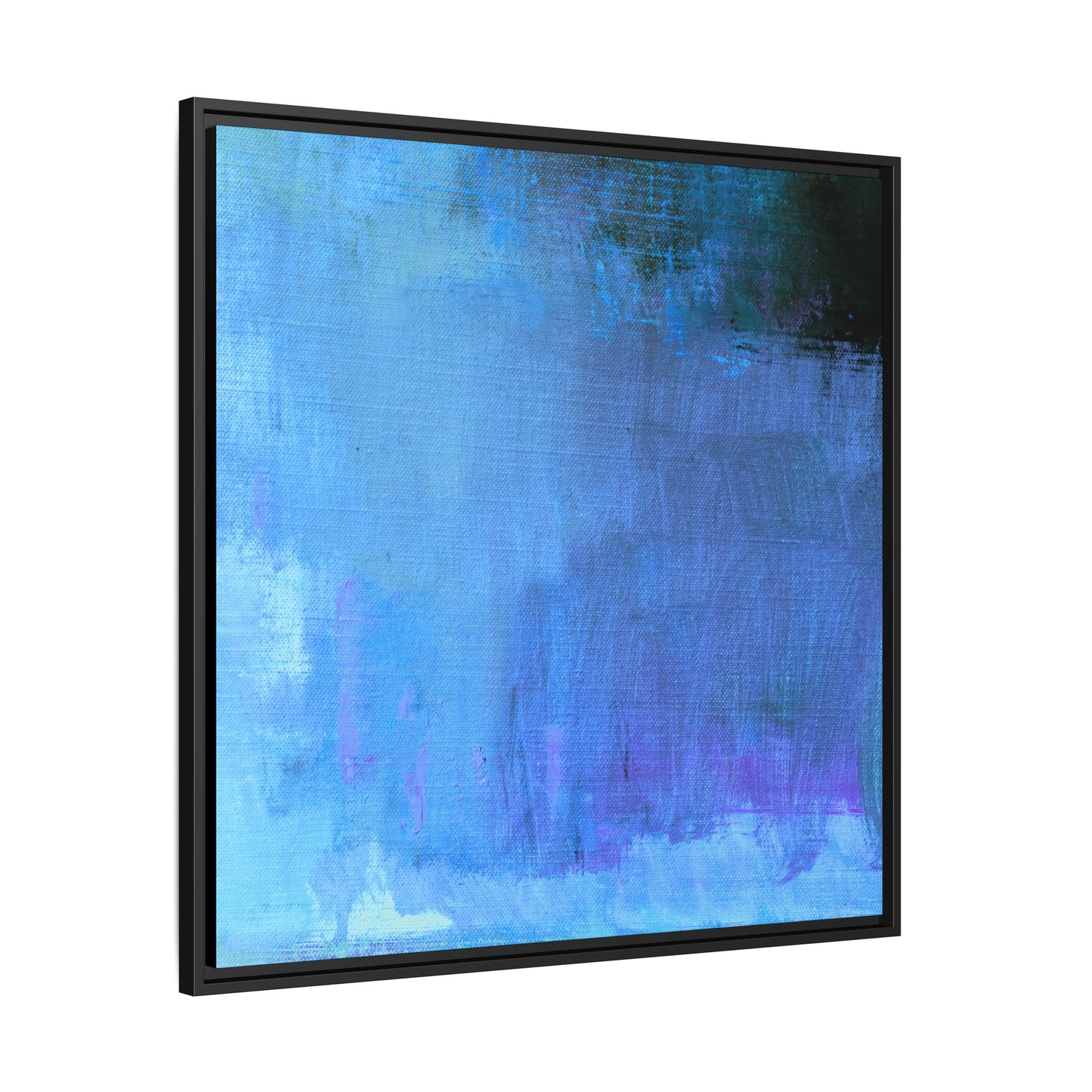 Tableau Contemporain Azuréen "Série Sign Collections" / Toile encadrée sur caisse américaine