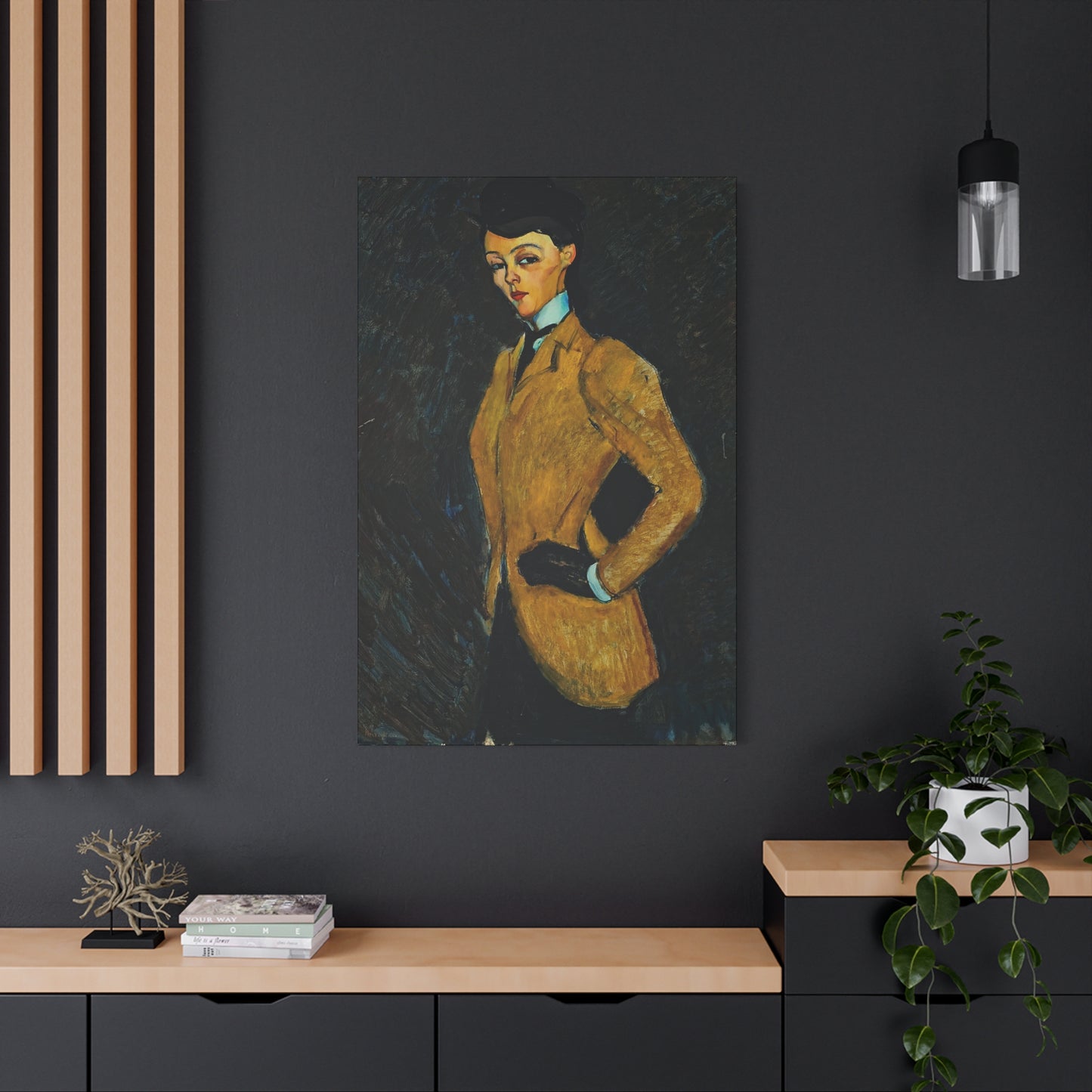 L'amazone (1909) by Amedeo Modigliani / Reproduction Fine Art sur Toile / Flanc Large Epaisseur 3.2 cm - 1.25 inch