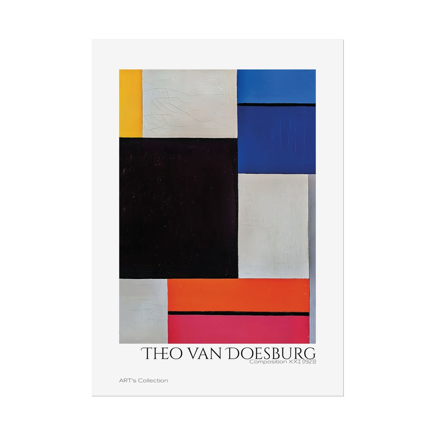 Composition XXI (1923) by Theo van Doesburg  / Affiche imprimée - Série ART's Collection